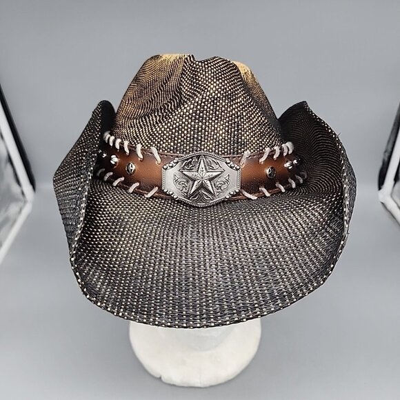 Cody James Unisex O John Straw Cowboy Hat Brown One Size - Picture 1 of 6